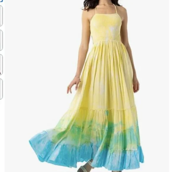 BEAUTIFUL TIARE HAWAII NAIA MAXI DRESS OS NWOT - Picture 1 of 5